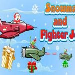 Snowman and Fighter Jet